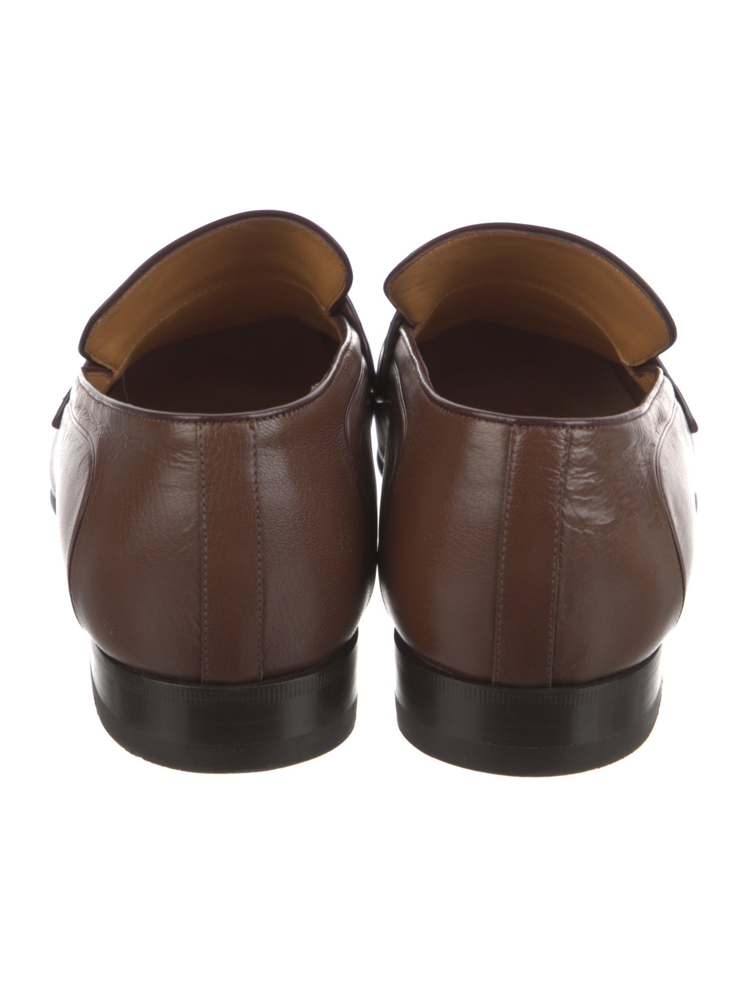 Gucci 1955 Horsebit Accent Leather Monk Straps